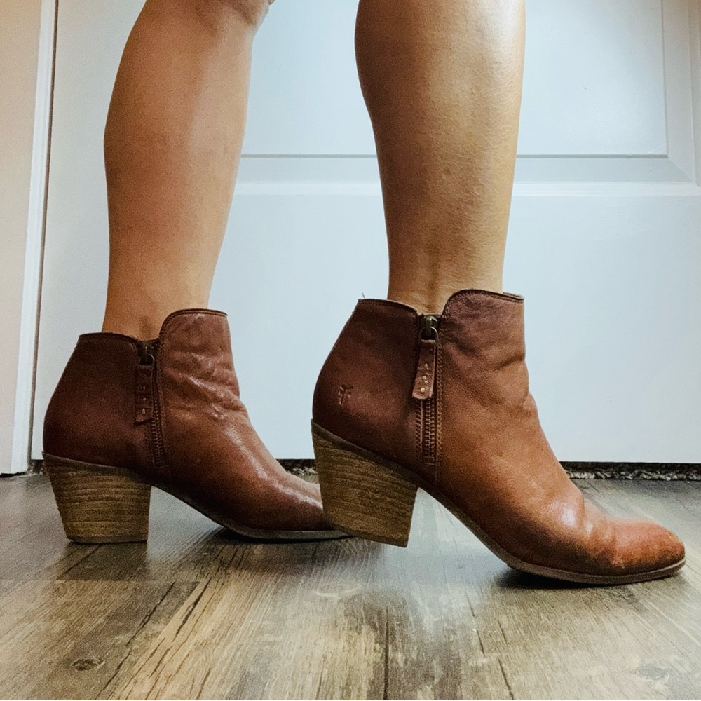 Frye Brown Ankle Boots